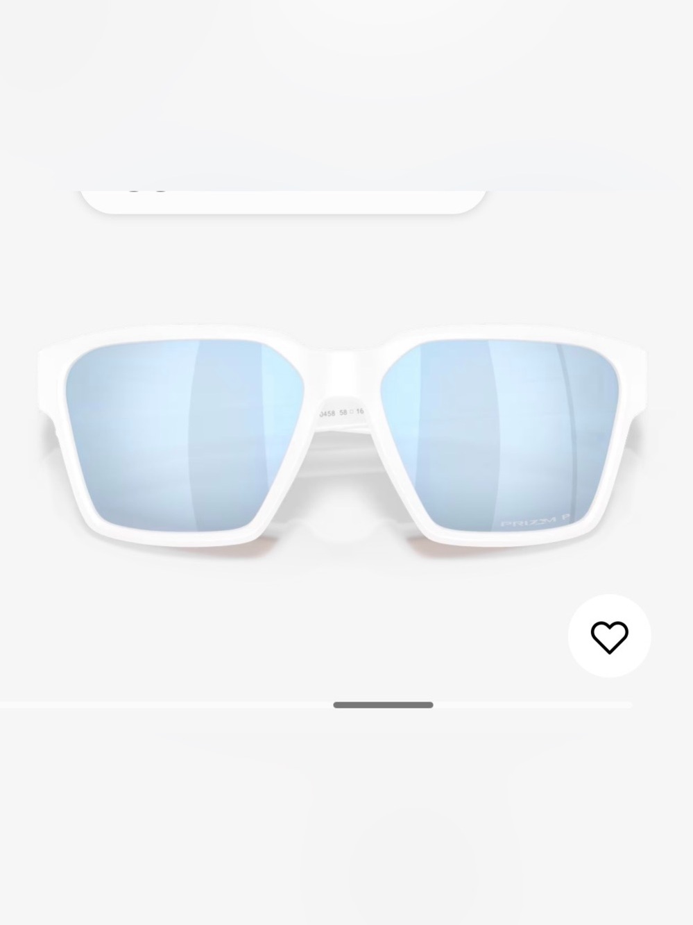 Oakley Briza, white with blue prizm lens